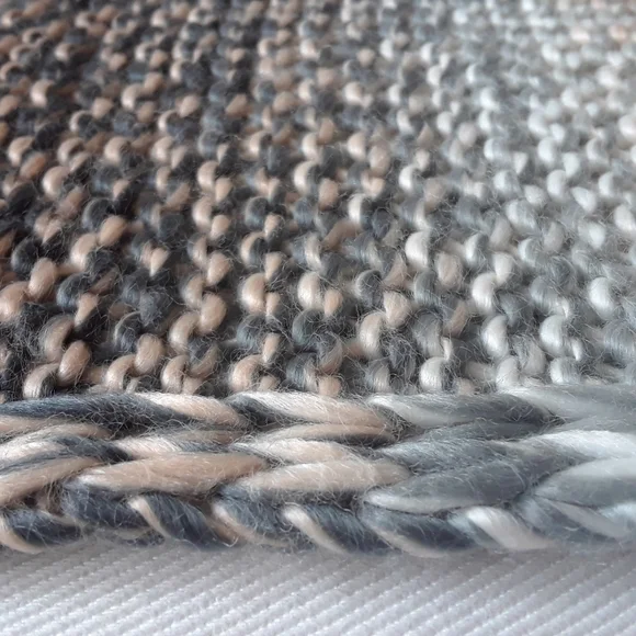 Garage. Cowl Neck Scarf. Greys & Pinks - Picture 6 of 16